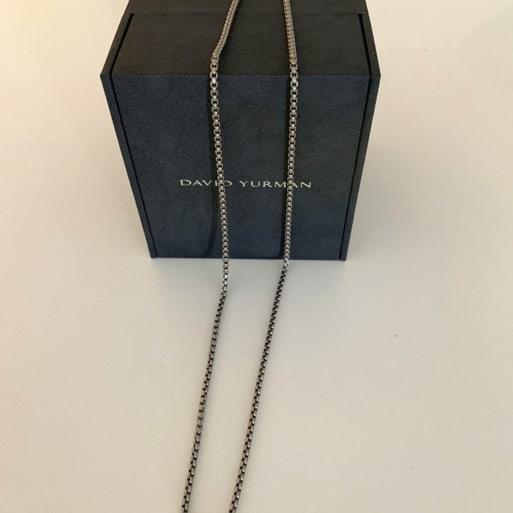 David Yurman 26” Box Chain Men’s Necklace Sterling